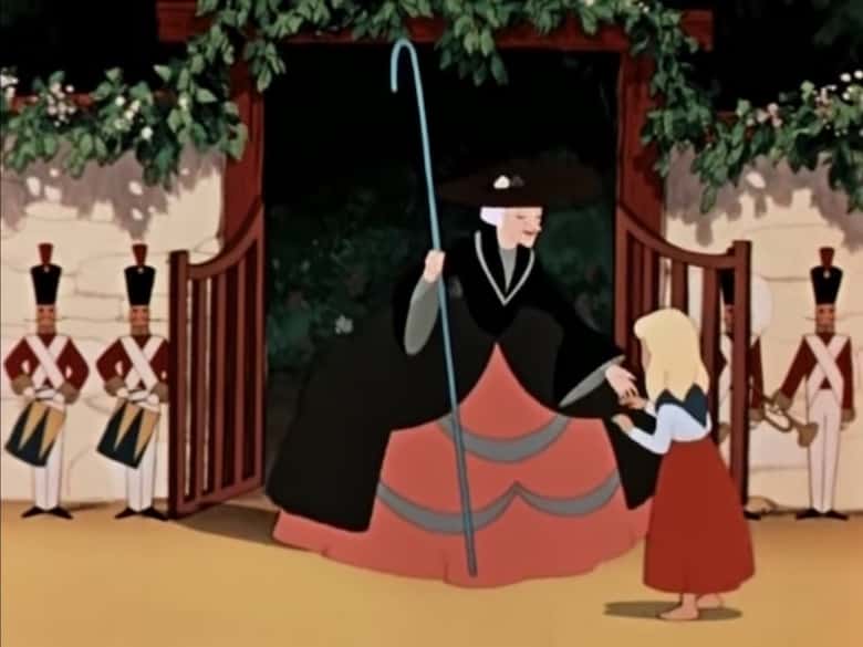 Сказка про королев слушать. Кадр из мультфильма Снежная Королева 1957 г.